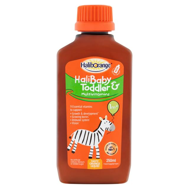 Haliborange Baby & Toddler Multivitamin Tasty Orange Liquid 1m+ 250ml - gallery image 1