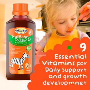 Haliborange Baby & Toddler Multivitamin Tasty Orange Liquid 1m+ 250ml - gallery image 2