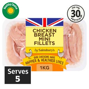 Sainsbury's 1kg British Chicken Breast Mini Fillets