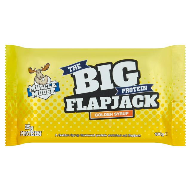 Muscle Moose Big Protein Flapjack Golden Syrup 100g - gallery image 1