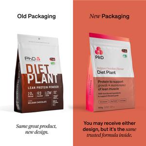 PhD Diet Plant Protein Powder Belgian Chocolate 500g - gallery image 2