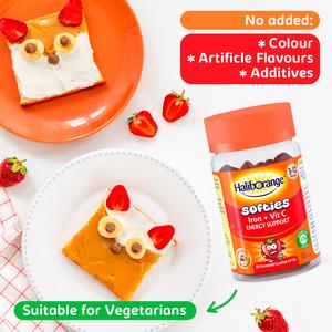 Haliborange Iron & Vitamin C Energy Support Strawberry Softies x30 - gallery image 4