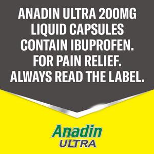 Anadin Ultra Ibuprofen Pain Relief Liquid Capsules x16 - gallery image 6