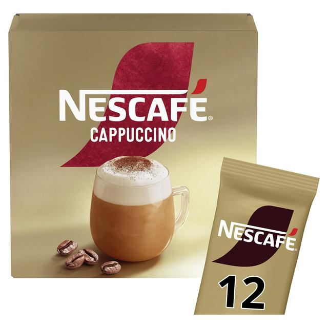 Nescafe Gold Cappuccino Instant Coffee Sachets x12 15.5g