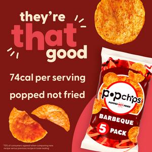 Popchips 5 x 17g Barbeque Multipack Crisps - gallery image 3