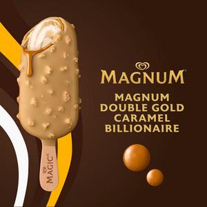 Magnum Double Gold Caramel Billionaire Ice Cream Sticks 3x85 ml - gallery image 3