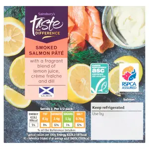 Sainsbury's Smoked Salmon Pate, Taste the Difference 100g