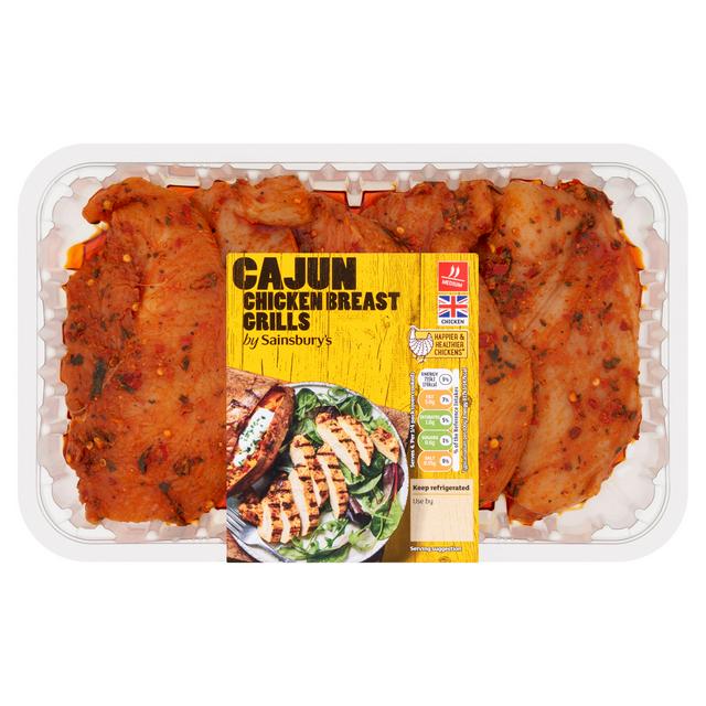 Sainsburys Cajun British Chicken Breast Grills 650g