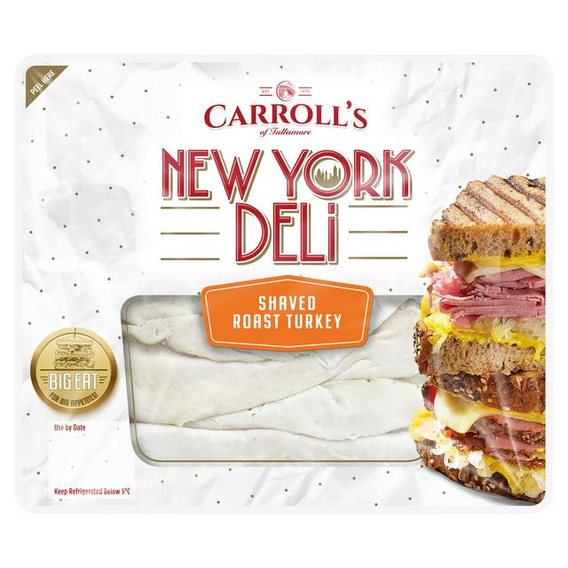 Carroll S Of Tullamore New York Deli Shaved Roast Turkey 90g Sainsbury S