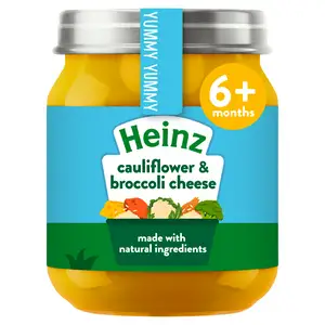 Heinz By Nature Cauliflower & Broccoli Cheese Baby Food Jar 6+ Months 120g