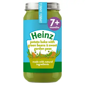 Heinz by Nature Potato Bake with Green Beans & Sweet Garden Peas Baby Food 7+ Months 200g 