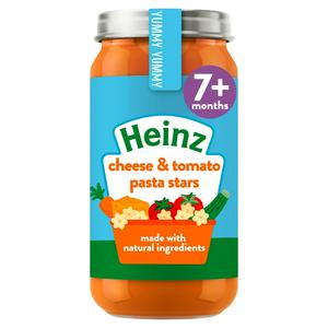 Heinz By Nature Cheese & Tomato Pasta Stars 7+ Months 200g