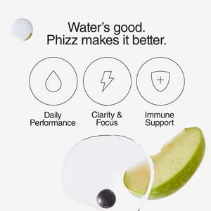 Phizz Daily 3-in-1 Hydration, Electrolytes & Vitamins Effervescent Tablets Apple + Blackcurrant x20 Tablets - gallery image 4