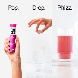 Phizz Daily 3-in-1 Hydration, Electrolytes & Vitamins Effervescent Tablets Apple + Blackcurrant x20 Tablets - gallery image 6