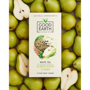 Good Earth Elderflower & Pear Biodegradable Teabags x15 - gallery image 2