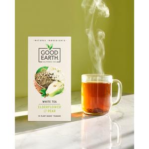 Good Earth Elderflower & Pear Biodegradable Teabags x15 - gallery image 4