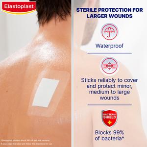 Elastoplast Antibacterial XXL Waterproof Dressings x5 - gallery image 2