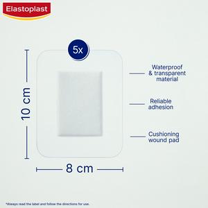 Elastoplast Antibacterial XXL Waterproof Dressings x5 - gallery image 4