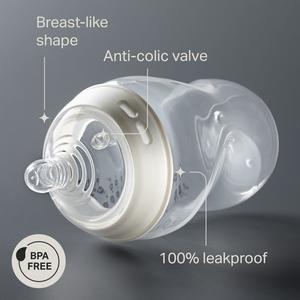 Tommee Tippee Closer to Nature 1 Baby Bottle Slow Flow 0m+ 260ml - gallery image 2