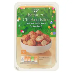 Sainsbury's Breaded Chicken Bites x20 200g