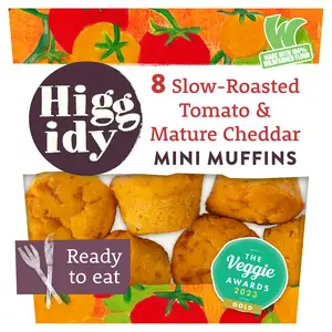 Higgidy Slow Roasted Tomato & Mature Cheddar Mini Muffins