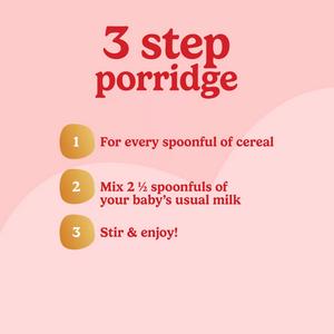 Cow & Gate Red Berry Wholegrain Porridge Baby Cereal 200g - gallery image 3