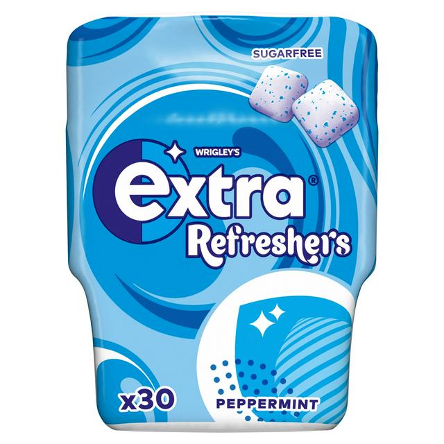 Extra Refreshers Peppermint Sugar Free Chewing Gum Bottle 30pcs