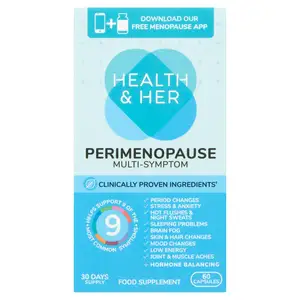 Health & Her Perimenopause Multi-Nutrient Support Supplement Capsules x60 