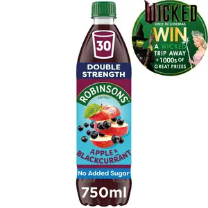 Robinsons Double Strength Apple & Blackcurrant Fruit Squash 750ml