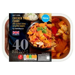 Sainsbury's Just Cook British Chicken Breast Tikka Curry 435g (serves x2)