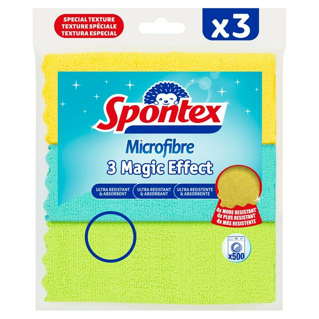 Spontex Magic Effect Microfibre Cloth x3