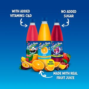 Capri-Sun Double Strength Orange No Added Sugar Multivitamin Squash 1L - gallery image 2