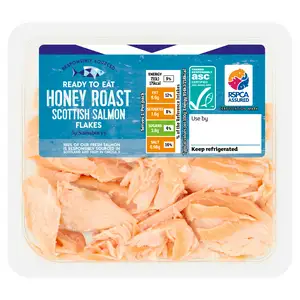 Sainsbury's Honey Roast ASC Scottish Salmon Flakes 80g (Ready to Eat)