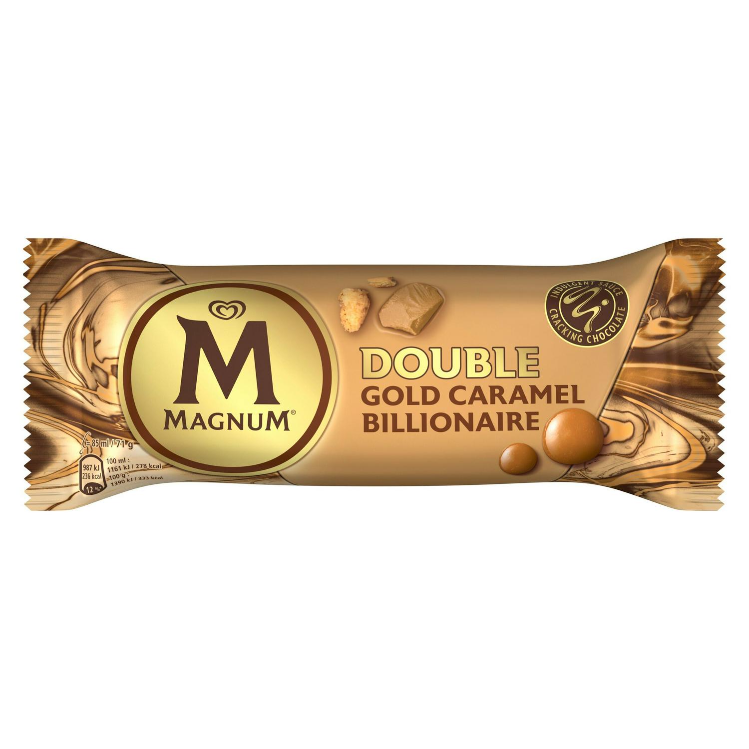 Magnum 85ml Double Gold Caramel Billionaire Ice Cream Stick