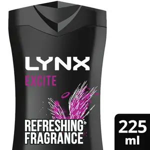 Lynx Excite Shower Gel Body Wash for Men 225ml