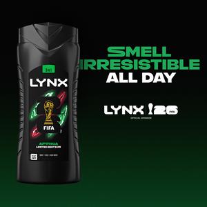 Lynx 500ml Africa 3 in 1 Body Wash Shower Gel for Men - gallery image 2