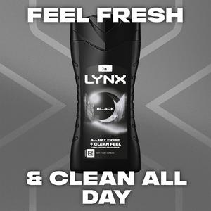 Lynx Black Shower Gel Body Wash for Men 225ml - gallery image 2
