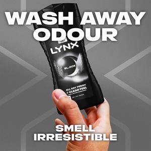 Lynx Black Shower Gel Body Wash for Men 225ml - gallery image 3