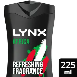 Lynx Africa Shower Gel Body Wash for Men 225ml