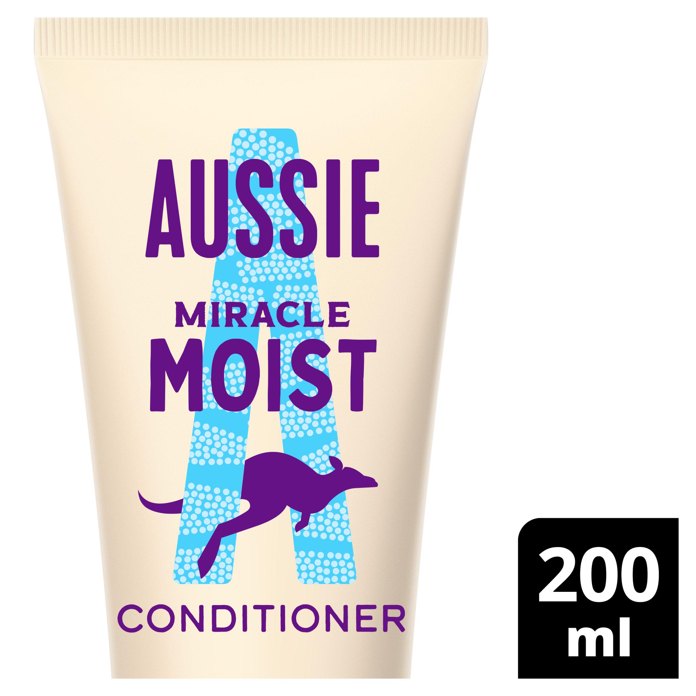 Aussie Miracle Moist Hair Conditioner Moisturising 200ml