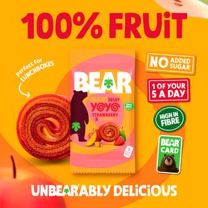 BEAR GIANT Fruit Yoyos Strawberry & Mango Multipack 5x20g - gallery image 3