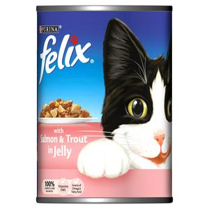 felix cat food tins