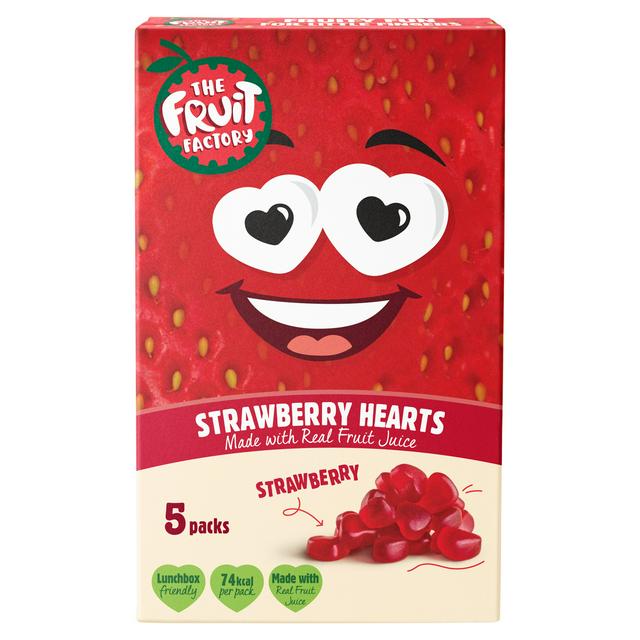 The Fruit Factory Strawberry Fruit Hearts 5x20g - gallery image 1