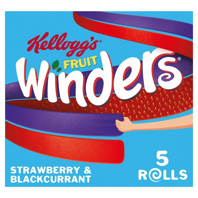 Kelloggs Fruit Winders Doubles Strawberry & Blackcurrant 5X17g