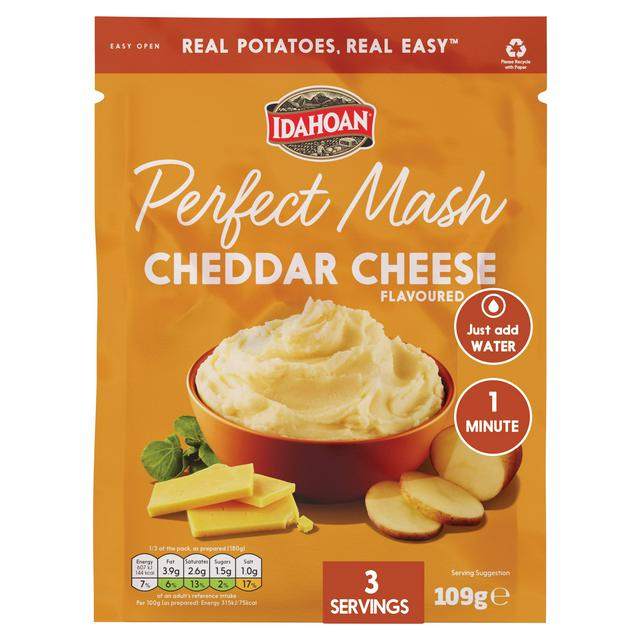 Idahoan Perfect Mash Cheddar Cheese Flavoured 109g - gallery image 1