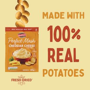 Idahoan Perfect Mash Cheddar Cheese Flavoured 109g - gallery image 3