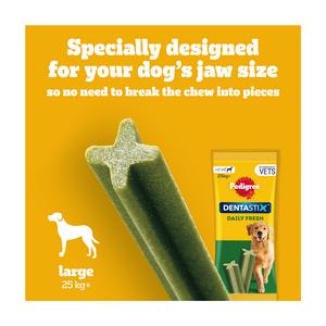 Pedigree Dentastix Fresh Adult Large Dog Treats Dental Sticks x21 810g - gallery image 2