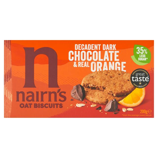 Nairn's Chocolate Orange Oat Biscuits 200g - gallery image 1
