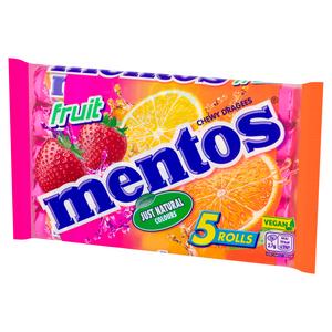Mentos Fruit Chewy Dragees Rolls 5x38g - gallery image 5
