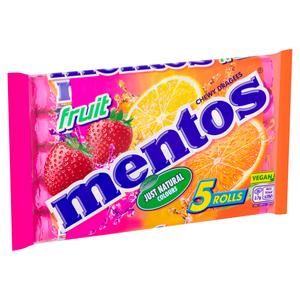 Mentos Fruit Chewy Dragees Rolls 5x38g - gallery image 6